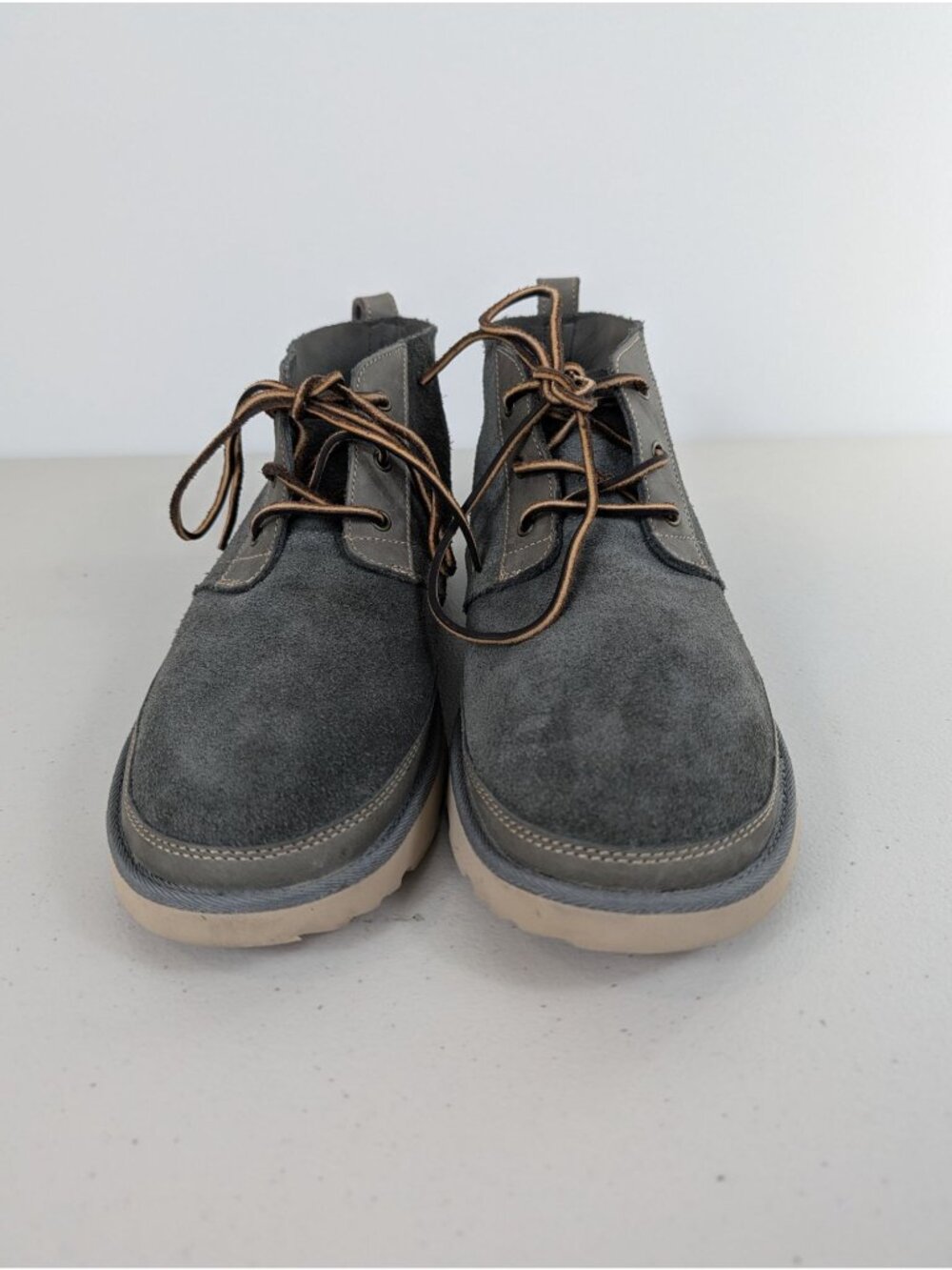 UGG Neumel unlined leather chukka boots in charcoal men's size 11